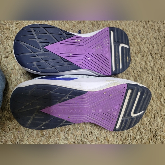 Under Armour Men's Athletic Shoes in White and Navy - Picture 4 of 5